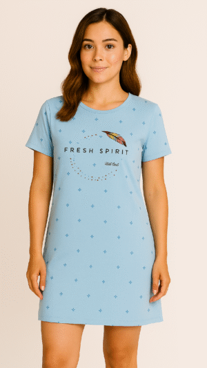 Women’s Long Polo T-Shirt Blue