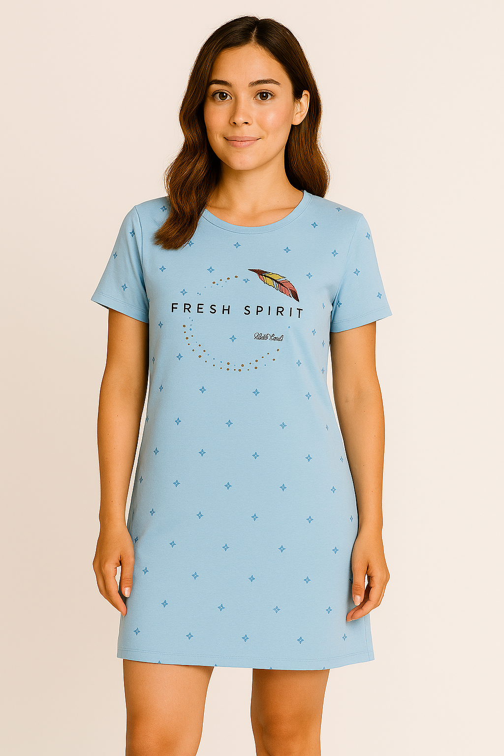 Women’s Long Polo T-Shirt Blue