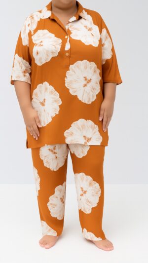 Plus size Orange Co-ord Set