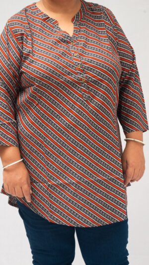 Plus Size Rustline Rhythm Tunic 4XL