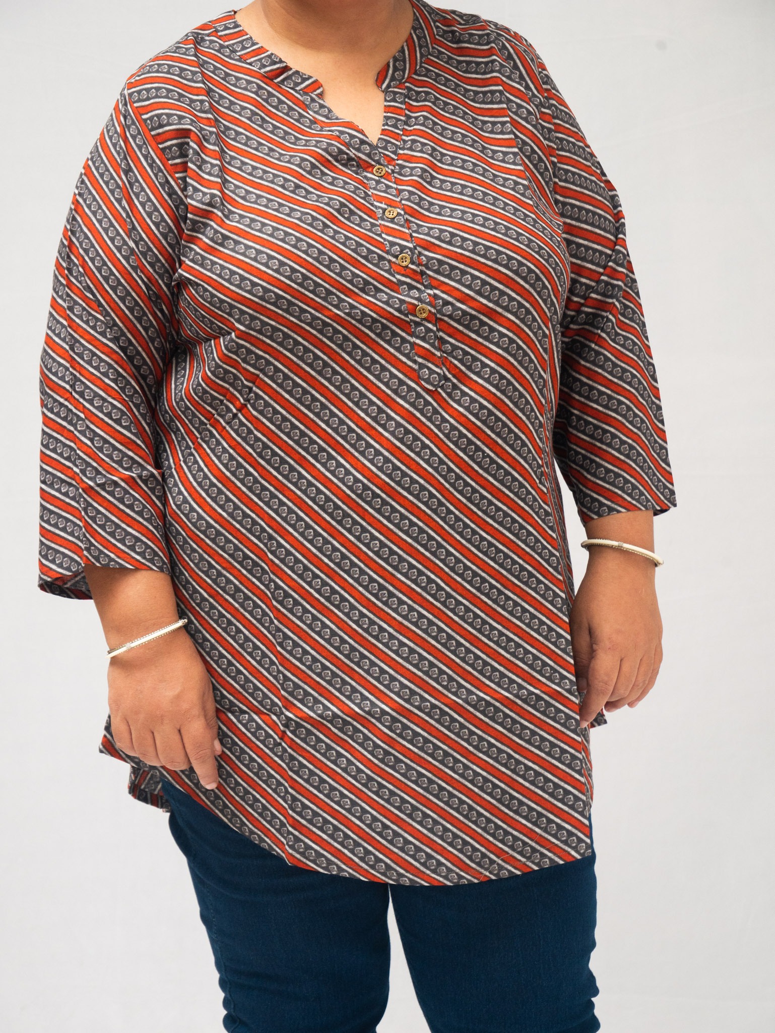 Plus Size Rustline Rhythm Tunic 4XL