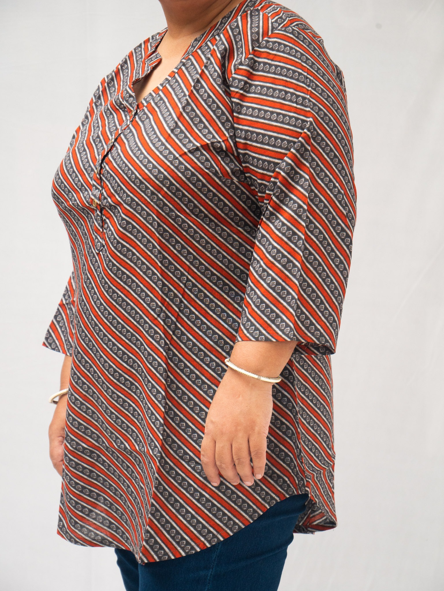 Plus Size Rustline Rhythm Tunic 4XL