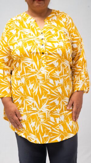 Plus Size Sunbloom Cotton Tunic 6XL