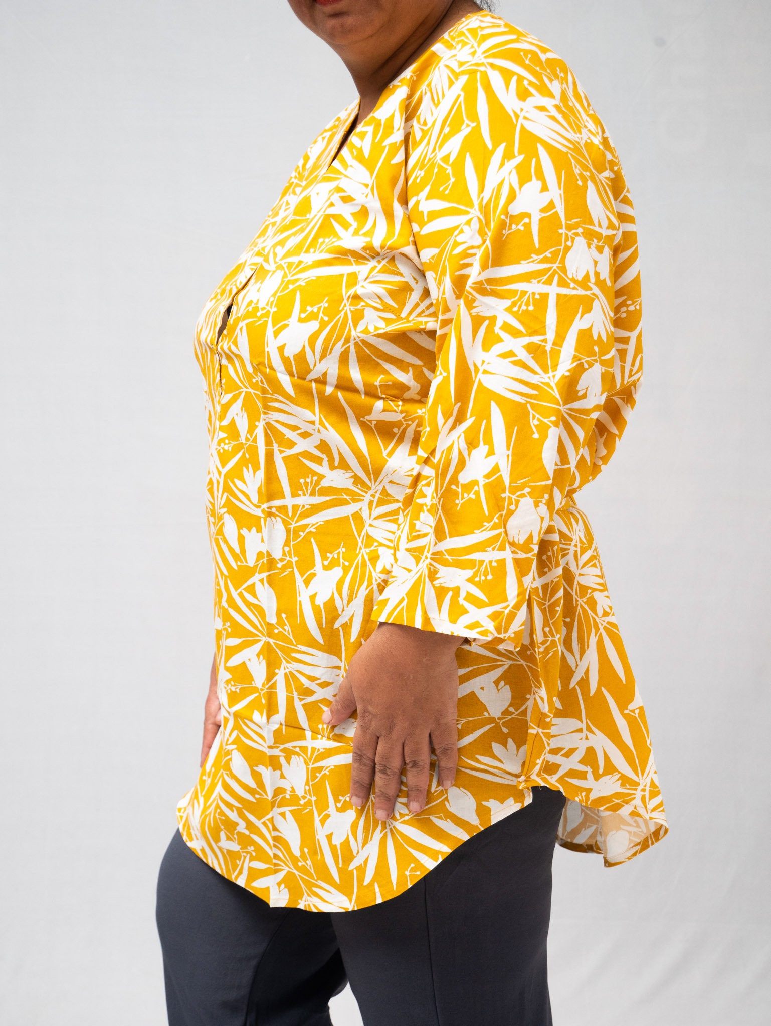 Plus Size Sunbloom Cotton Tunic 6XL