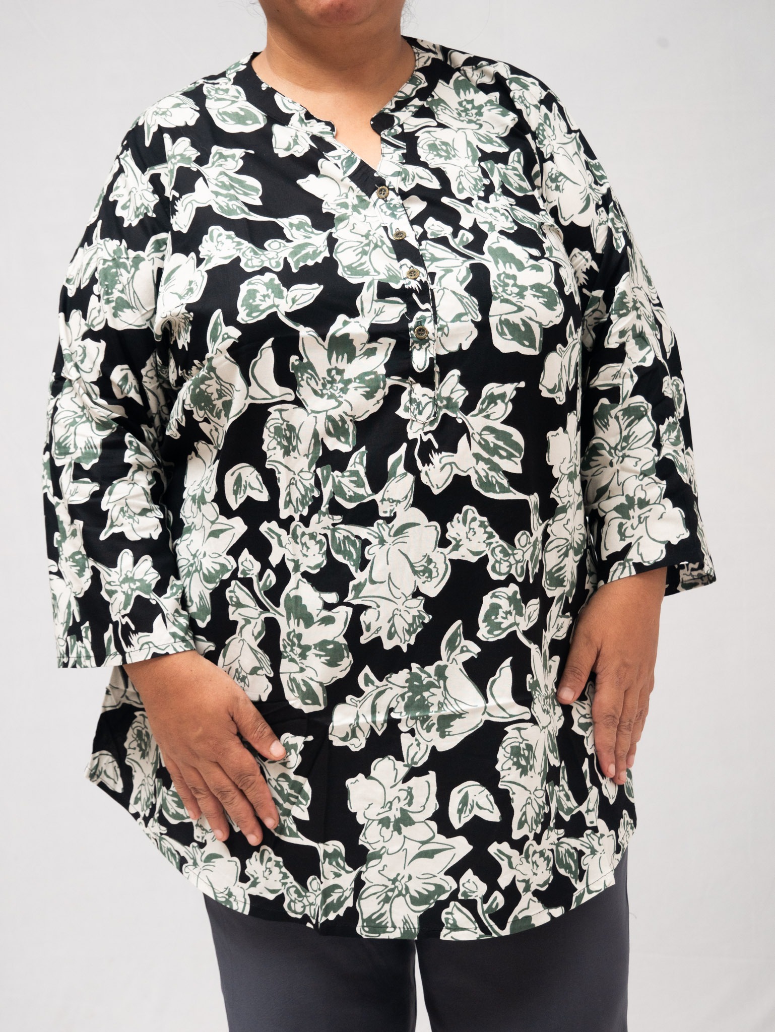 Plus Size Shaam Phool Tunic 6XL
