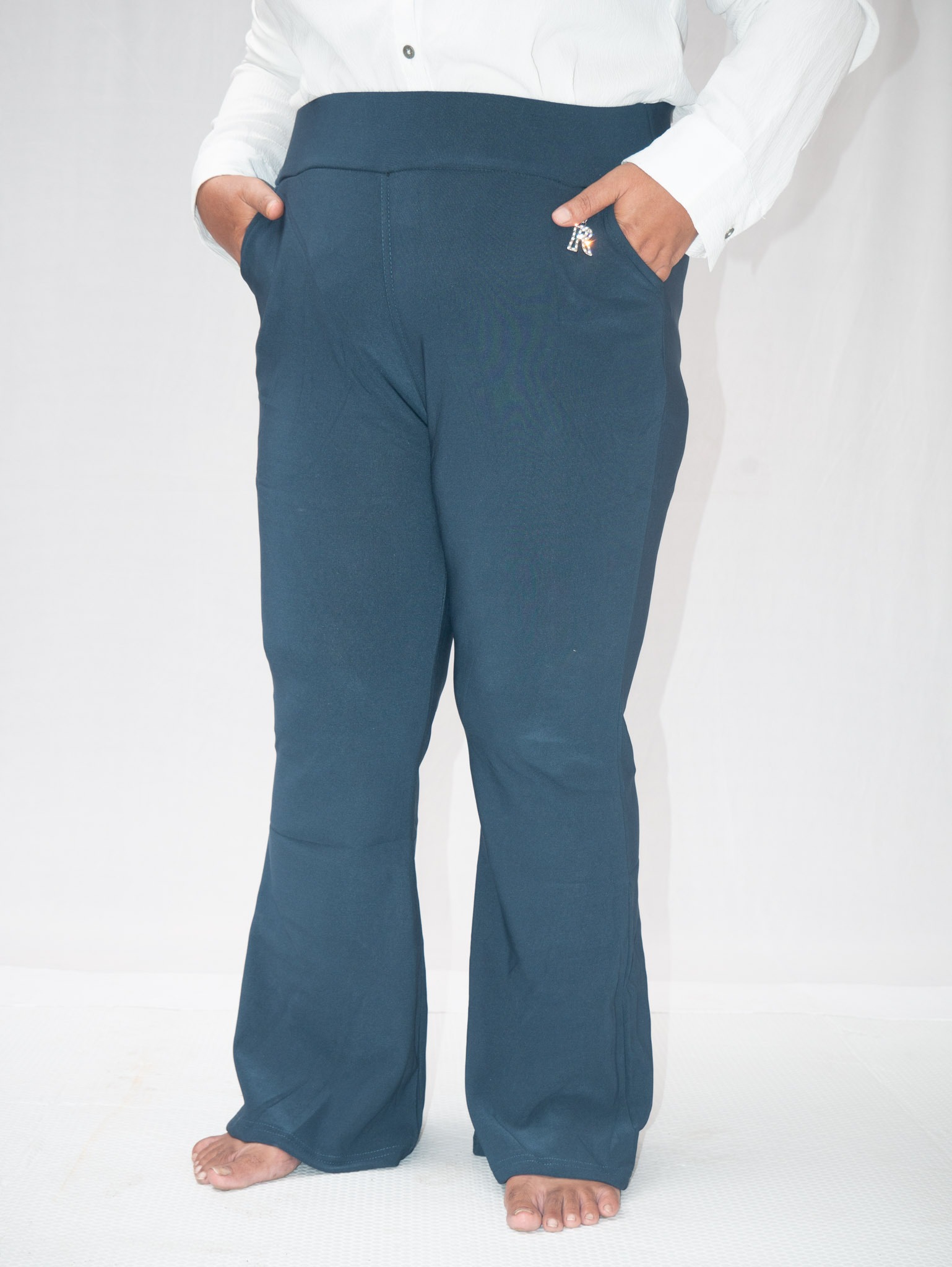 Stretchable Flared Bottom Trouser