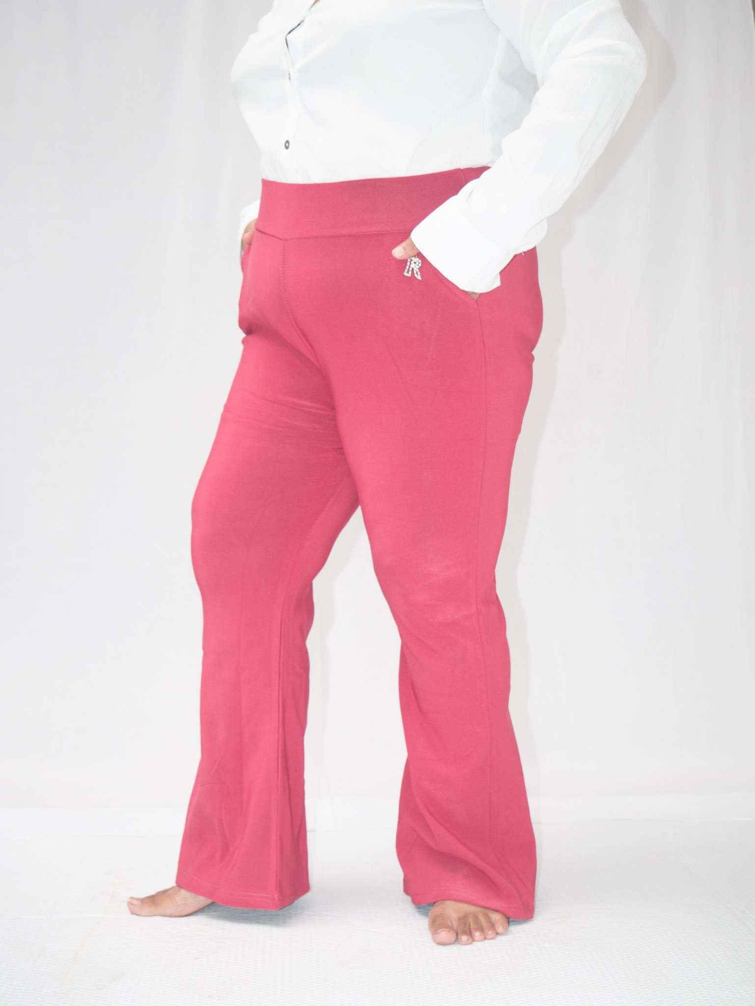 Stretchable Flared Bottom Trouser