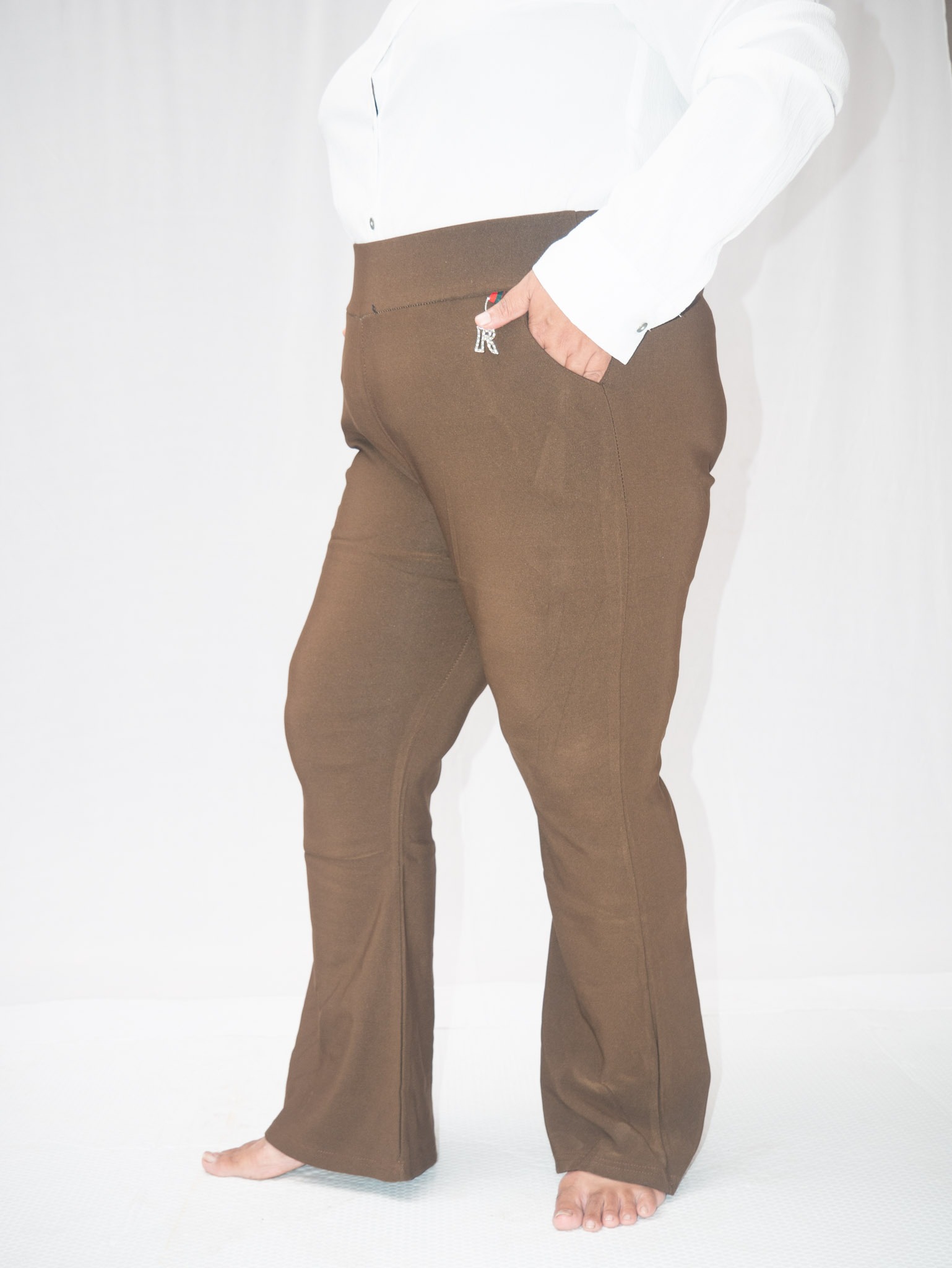 Stretchable Flared Bottom Trouser