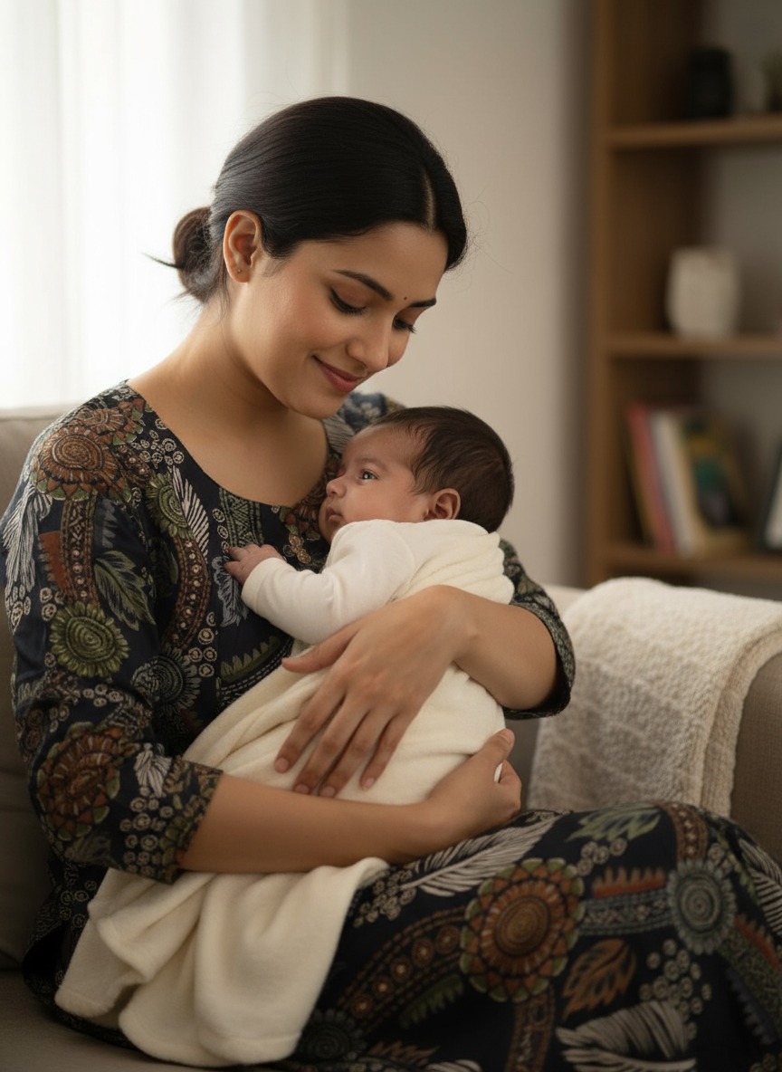 Maternity Kurti with Feeding Zippers