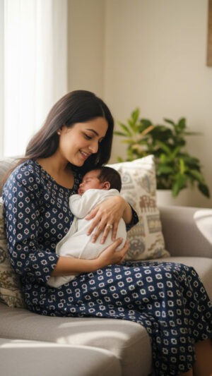 Maternity Kurti with Feeding Zippers