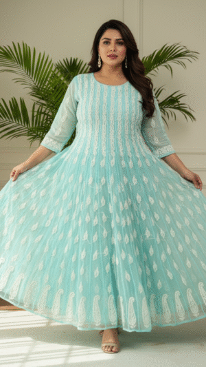 56-kali Anarkali kurta
