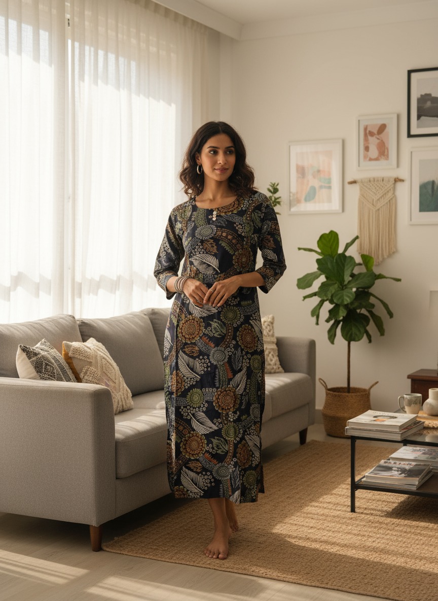 Maternity Kurti with Feeding Zippers