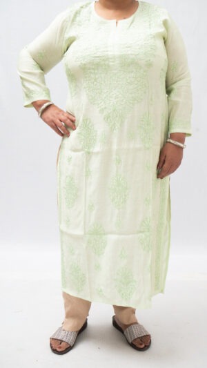 Serene Green Chikan kurti