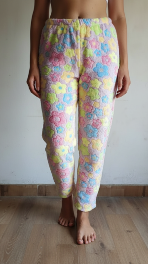 Fuzzy Pajama Pants with Pockets